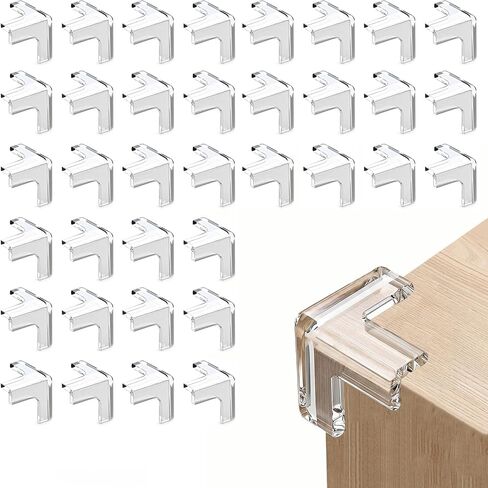 36 Pack Corner Protector Baby, Clear Table Corner Protectors Baby Proof Corners and Edges Furniture Covers & Edge Safety Bumpers Guards for Baby Proofing, Sharp Edges in Kuwait