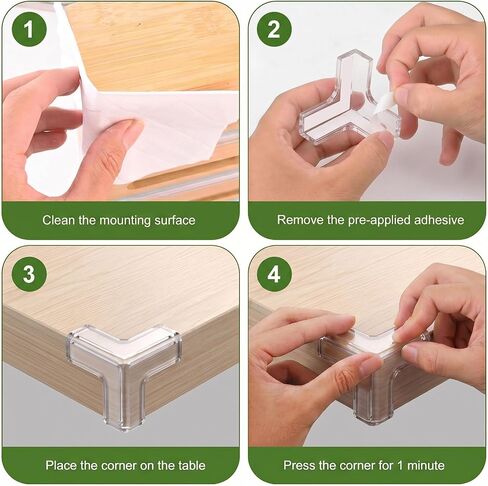 36 Pack Corner Protector Baby, Clear Table Corner Protectors Baby Proof Corners and Edges Furniture Covers & Edge Safety Bumpers Guards for Baby Proofing, Sharp Edges in Kuwait
