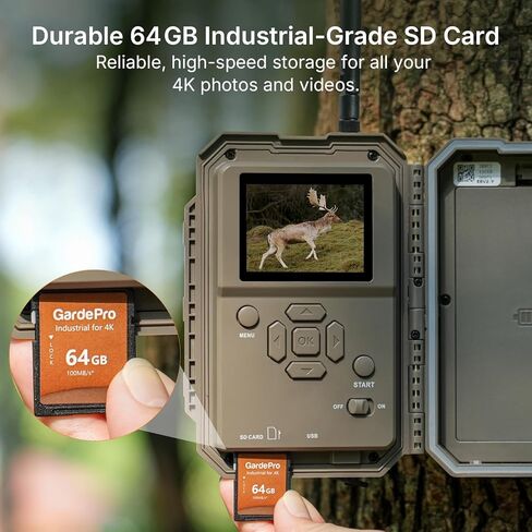 GardePro Link 1.0 R3 Pro Add-on Camera (Hub Required, Sold Separately) for Wildlife & Property Monitoring in Kuwait