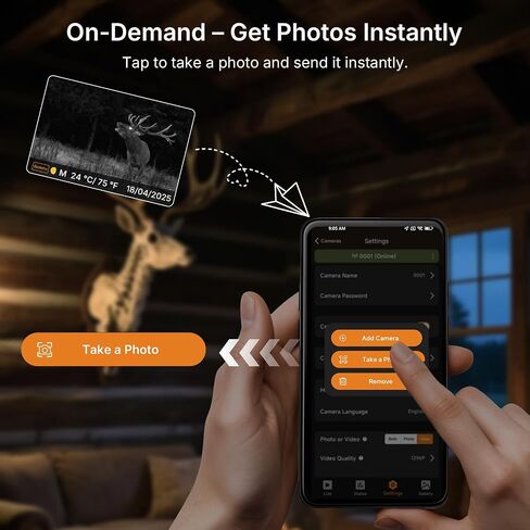 GardePro X66 Pro Cellular Trail Camera (Non-WiFi), Rechargeable Battery, 64GB SD Card Included, Live View, Instant Alerts, Shared Data Plan, Built-in GPS, Motion Activiated in Kuwait