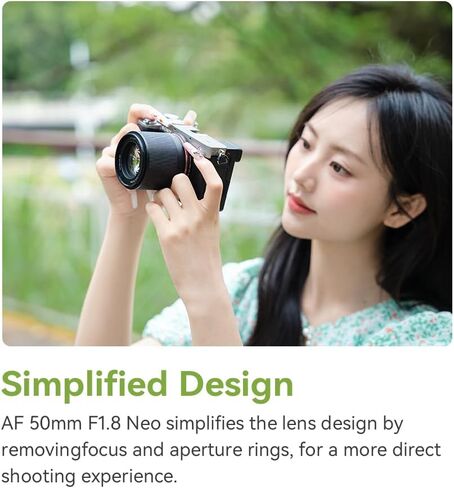 TTARTISAN AF 50mm F1.8 Neo Full Frame Lens, Prime Lens for L Mount Cameras | Autofocus, Lightweight Design, Large Aperture, Compatible with Sigma FP, FPL, Compatible with Panasonic S1RII, S5, S5M2, S9 in Kuwait