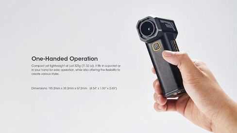 Nitecore Cinewind CW20 Pocket Photography Fan/blower with Tripod Mount, Rechargeable, Flat/Round Nozzles, Storage Case and EdisonBright charging adapter in Kuwait