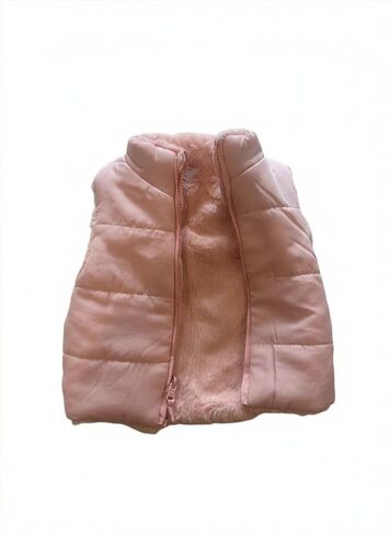 Chaleco Acolchado Unisex para Bebé, Chaleco Puffer Ligero con Cierre, Abrigo Casual de 12 a 18 Meses in Kuwait