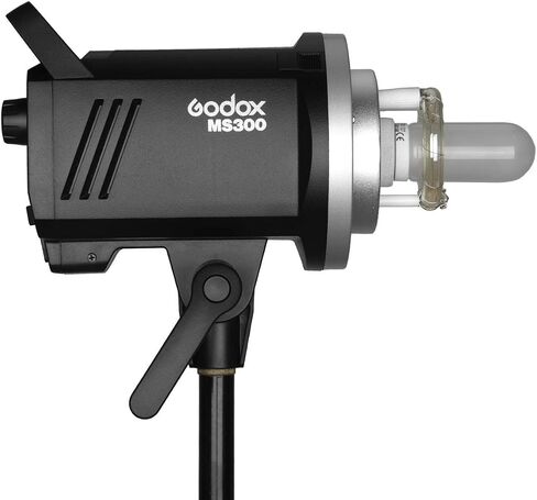 Godox MS300 300WS GN58 Flash Studio Strobe Monolight with Bowens Mount,Built-in Godox 2.4G Wireless System,0.1～1.8S Recycle time, Anti-Preflash, 1/32 to 1/1 Power Output,150W Modeling Lamp in Kuwait