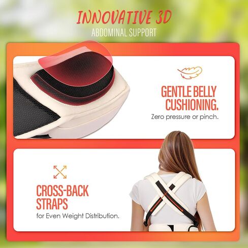 6-in-1 Baby Carrier Newborn to Toddler with Adjustable Detachable Hip Seat | for Lumbar Support, Ergonomic Infant Carrier with Pockets, Front & Back Toddler Carrier for Shopping Travel (7-44 lbs) -Khaki in Kuwait