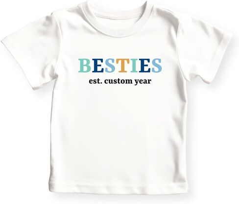 Besties Custom Baby Bodysuit, Best Friends Kids Tshirt, Baby Announcement in Kuwait