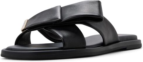 Ted Baker Women's Spencer Leather Cross-Strap Bow Slide in Kuwait