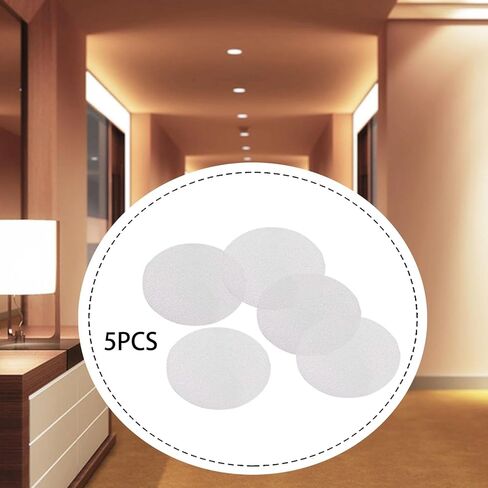 5 Pieces Downlight Lamp Protection Lighting Accessories Anti Glare Quick Install PP Suitable for Bedroom, L in Kuwait