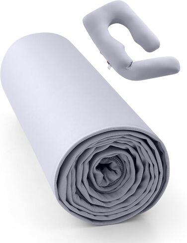 Momcozy Cooling Pregnancy Pillow Cover for Dreamlign U Pro Maternity Pillow for Sleeping, Adjustable Leg Pillow, Support for Back, Hip, Belly for Pregnant Women, 50-72 in Body Pillow, Only Pillowcase in Kuwait