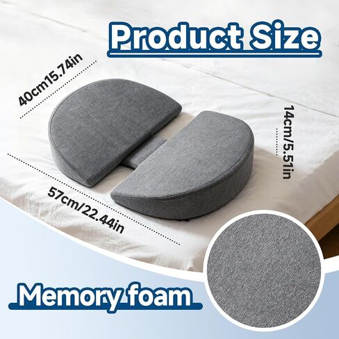 Pregnancy Pillows for Sleeping, Pregnancy Wedge Cushion, Memory Foam Support for Side Sleepers, Portable Lightweight, Soft to the Touch, for Back, Belly, and Hip Relief, Great for Expecting Mothers in Kuwait