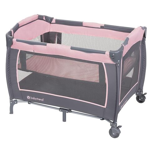 Baby Trend Passport Cargo Travel System, Pink Bamboo with Lil' Snooze Deluxe III Bassinet in Kuwait
