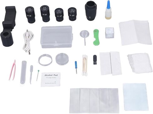Biological Microscope, Professional Laboratory Equipment 40X-5000X for Students in in Kuwait