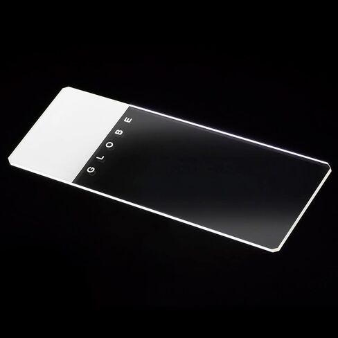 Globe Scientific 1324W-144 Microscope Slides, 90 Degree Ground Edges with Safety Corners, White Frosted, Glass, 25 mm x 75 mm Size, Pack of 144 in Kuwait