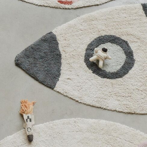 Lorena Canals Washable Area Rug Rocket 2' 9" x 4' 5" for Bedroom, Kids Room and Nursery Rug Hand-Woven of Cotton in Kuwait