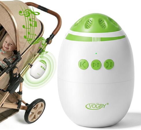 Baby Stroller Rocker, Hands-Free Vibration Device with Adjustable Speed and 11 White Noise Sounds, Rechargeable Sleep Soother Rocker - Fits Strollers & Cribs, Essential Baby Gear for Home & On-the-Go in Kuwait