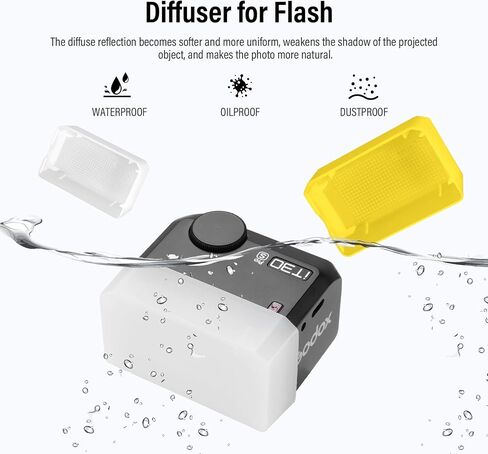 Soonpho Diffuser for Godox IT30Pro (2-Pack)—Soft Lighting with No Harsh Glare,Easy Snap-On Installation,Compatible with IT30ProS/IT30ProF/IT30ProC/IT30ProN/IT30ProO for Photography in Kuwait