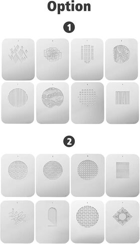 Yctze 8pcs Gobos Graphics Cards Metal Plates with Hollow Designs for Optical Snoot - Unique Lighting Effects for Photography in Kuwait
