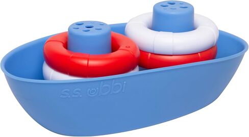 Ubbi Translucent Interchangeable Silicone Bath Toys, Set of 4 | Mix & Match Ocean Animal Water Toys for Babies & Toddler, Rain Effect Water Toys, Comes Apart for Easy Cleaning in Kuwait