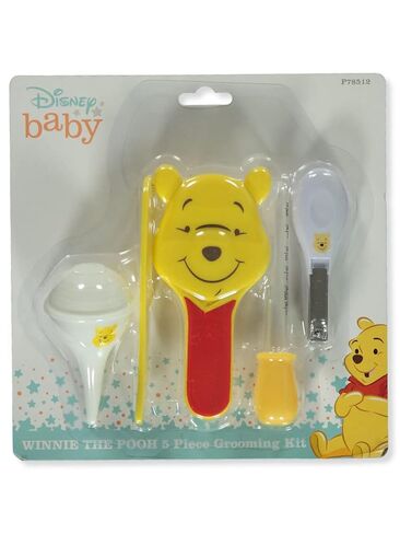 Disney Winnie The Pooh Baby Unisex 5-Piece Health & Grooming Kit - Yellow in Kuwait