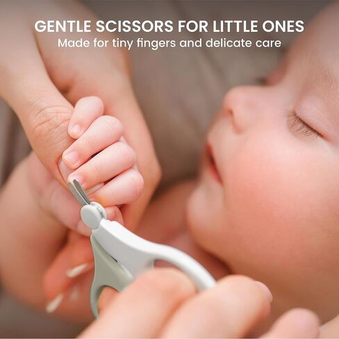 Lulyboo 4-in-1 Newborn Grooming Kit with Travel Compact Case, Baby Nail Clipper, Rounded Tip Scissors, Nail File & Tweezers, Stainless Steel, BPA-Free, Wipe-Clean, Teal Finish in Kuwait