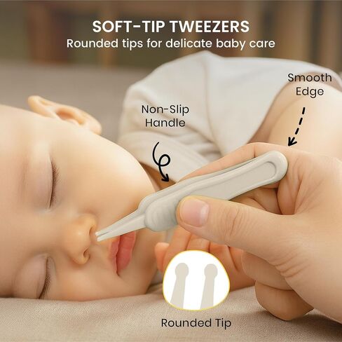 Lulyboo 4-in-1 Newborn Grooming Kit with Travel Compact Case, Baby Nail Clipper, Rounded Tip Scissors, Nail File & Tweezers, Stainless Steel, BPA-Free, Wipe-Clean, Teal Finish in Kuwait
