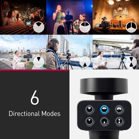 Panasonic Lumix DMS1 Digital Shotgun Microphone, 32 Bit Float, 4 Channel Audio, 6 Direction Modes, Wireless Connection, Wind and Shock Reduction, Includes Smart Carry Case in Kuwait