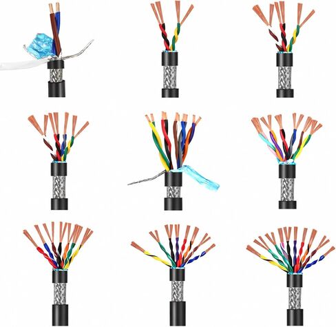 Shielded Twisted Pair Cable, Oxygen-Free Copper, Flexible PVC Jacket | Double Shielded , Oxygen-Free Copper , Flexible PVC , Stable Signal Performance, Wear Resistant , Long Service Life in Kuwait