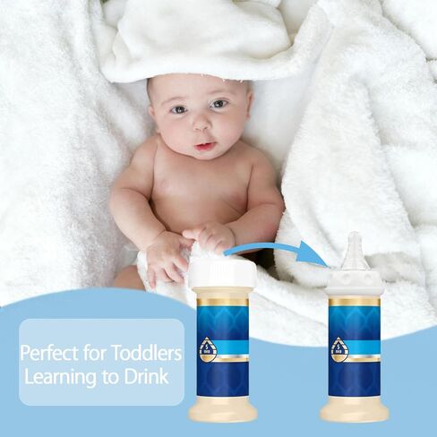 6 Packs Bottle Nipples Compatible with Similac/Enfamil Ready to Feed Formula Bottles and Most Standard Bottles, Replacement Silicone Nipple No Spill Slow Flow Nipples, 6ml/min (Slow Flow) in Kuwait