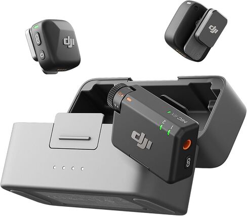 DJI Osmo Pocket 3 Gimbal Camera Mic Mini 2-Person Wireless System for Interviews | 1" CMOS, 4K 120fps, 3-Axis Stabilization, ActiveTrack 6.0, D-Log M 10-Bit | Selfie Stick + Corel Software in Kuwait