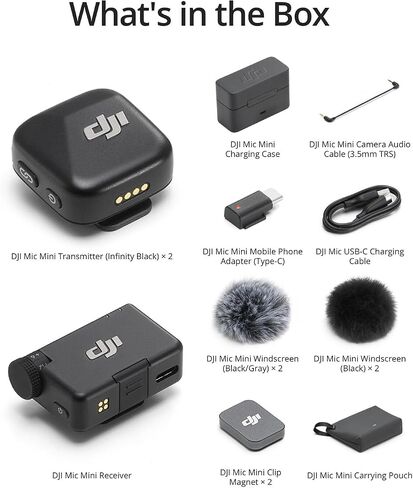 DJI Osmo Pocket 3 Gimbal Camera Mic Mini 2-Person Wireless System for Interviews | 1" CMOS, 4K 120fps, 3-Axis Stabilization, ActiveTrack 6.0, D-Log M 10-Bit | Selfie Stick + Corel Software in Kuwait