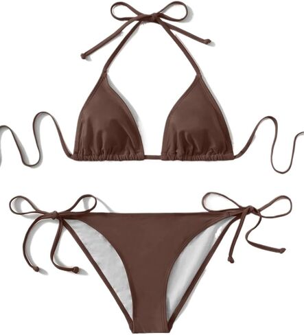 Women's Bikini Set Beach Solid Color Bikini Set Summer in Kuwait
