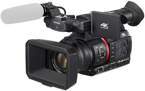 Panasonic AG-CX350 4K Camcorder Bundle + Accessory Package Including 64GB Extreme Memory, LED Video Light, Microphone, U-Grip, Filters, Software & More (25 Items) in Kuwait