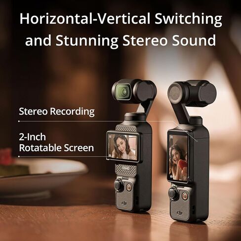 DJI Osmo Pocket 3 Vlog Combo, Vlogging Camera with 1'' CMOS & 4K/120fps for YouTube, Mic Mini Transmitter + Software and More (Vlogging Bundle) (Renewed) in Kuwait