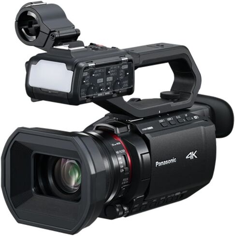 Panasonic AG-CX20EJ Professional Compact 4K Camcorder Bundle + Accessory Package Including 64GB Extreme Memory, LED Video Light, Microphone, U-Grip, Filters, Software & More (23 Items) in Kuwait