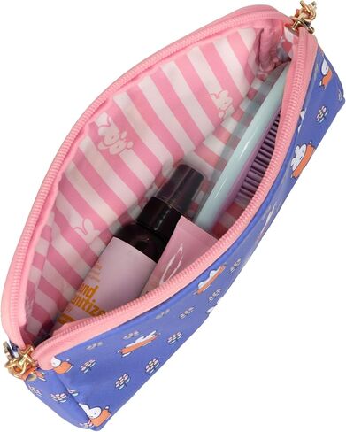 JuJuBe Miffy Flower Fields 3-Piece Makeup Bag Organizer Set, 3 Sizes (S/M/L) Nesting Travel Cosmetic & Toiletry Pouches, Zip Storage Wristlet Strap + Crossbody Strap, Diaper Bag & Carry-On Organizer in Kuwait