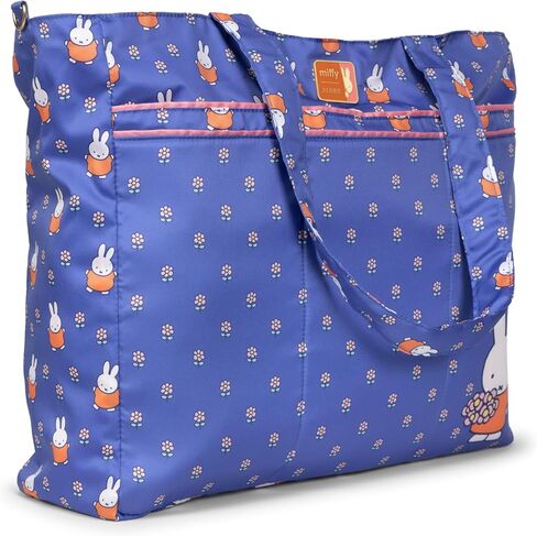JuJuBe Miffy Flower Fields Large Laptop Tote Bag for Women, Lightweight Work Shoulder Bag with 8 Pockets for Office, Travel, School & Daily Essentials in Kuwait