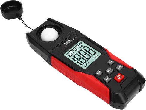 Generic Digital Illuminance Meter Light Meter Luxmeter 0.1 to 200000 Range with Rotatable Sensor and LCD for Plants Photography LED Lights Indoor Outdoor in Kuwait