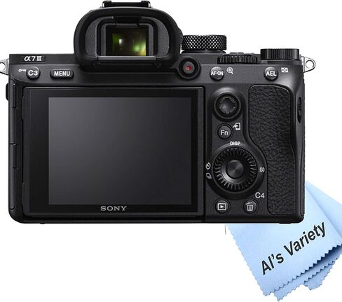 Sony a7 III Mirrorless Camera with FE 28-70mm Lens, 24.2MP Full-Frame 4K, Bundle with 64GB SD Card, Dual Wireless Microphones, Tripod, LED Light & Accessories (Renewed) in Kuwait