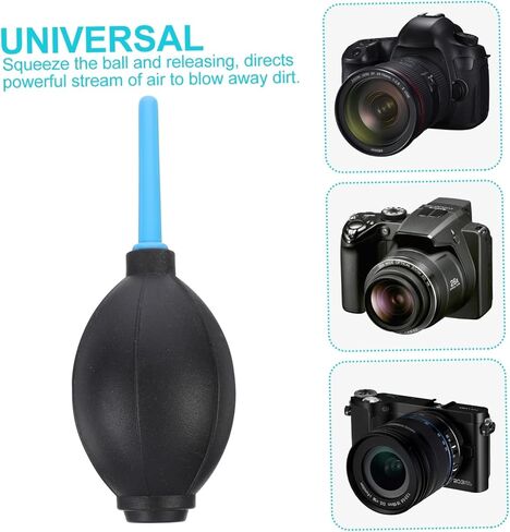 Housoutil 3-Pack Air Blower Portable Dust Collector for Camera Lens Sensor Keyboard and Computer Cleaning Mini Air Duster with One-Way Valve Pin-Valve Nozzle in Kuwait
