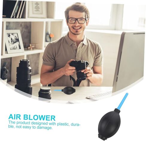Housoutil 3-Pack Air Blower Portable Dust Collector for Camera Lens Sensor Keyboard and Computer Cleaning Mini Air Duster with One-Way Valve Pin-Valve Nozzle in Kuwait
