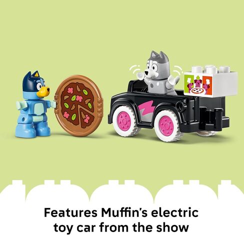 LEGO DUPLO Bluey Pizza Girls with Muffin and Bluey - Learning and Building Toy for Toddlers, Ages 2+ - Bluey Playset with 2 Toy Figures for Boys & Girls - Gift Idea for Birthdays - 10469 in Kuwait