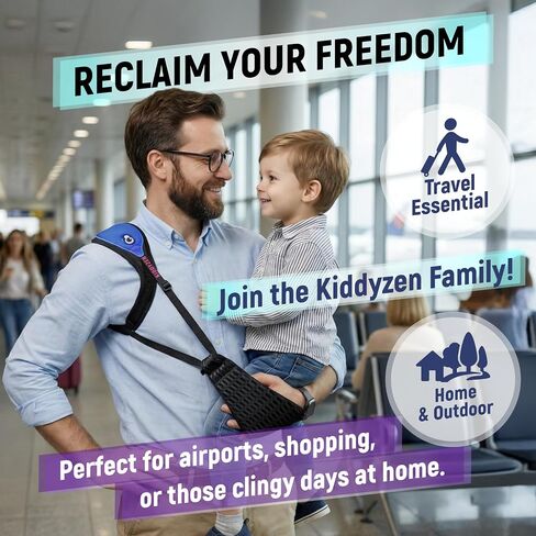 Easy Handle Arm Support Sling for Parents – NOT a Baby Carrier – Carrying Aid for Holding Infant (6+ Months) & Toddler – Ergonomic Shoulder Support, Travel-Friendly in Kuwait