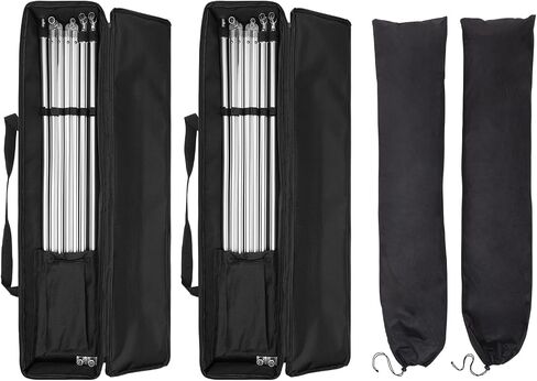 Westcott Portable V-Flat 2-Pack (Includes Two Frames, One White Fabric & One Black Fabric) - for Commercial, Portrait, Fashion Photography and Video Production | Two Portable Frames with White and Black Washable Fabrics, Collapsible Aluminum Frames, Open  in Kuwait