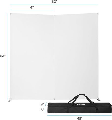 Westcott Portable V-Flat 2-Pack (Includes Two Frames, One White Fabric & One Black Fabric) - for Commercial, Portrait, Fashion Photography and Video Production | Two Portable Frames with White and Black Washable Fabrics, Collapsible Aluminum Frames, Open  in Kuwait