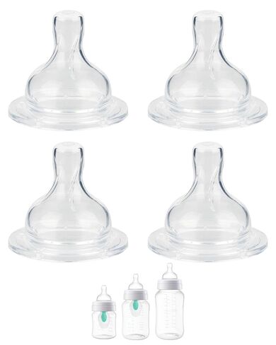 Silicone Nipple for Philips Avent Anti-Colic Baby Bottles, Flow 4, 6m+, Extra Fast Flow, 4 Pack in Kuwait