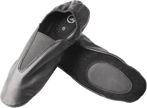 Ballet Shoes for Women Black Elastic Arch Dance Slippers in Kuwait