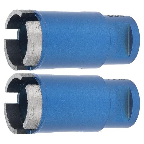 2pcs Marble Hole Openers 32mm, Blue Sharpened Diamond Hole Saw Bits for Granite Ceramic Tile Concrete, M14 Thread Drilling Tools with Fast Cutting Design for Stone in Saudi Arabia