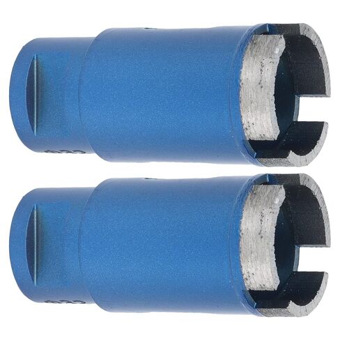 2pcs Marble Hole Openers 32mm, Blue Sharpened Diamond Hole Saw Bits for Granite Ceramic Tile Concrete, M14 Thread Drilling Tools with Fast Cutting Design for Stone in Saudi Arabia