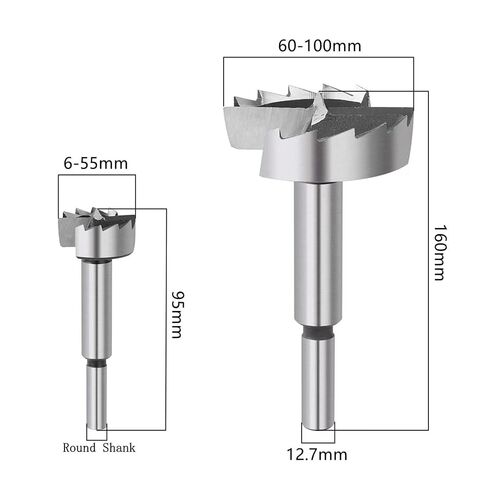1-Piece Hole Saw Cutter Kit (6mm-100mm) - High Carbon Steel Round Shank Drill Bits for Woodworking & Hinge Boring(30mm(1.18in)) in Kuwait