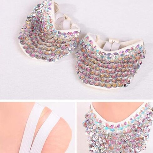 1 Pair Contemporary Pirouette Dance Half Sole Crystal Stretch Lyrical Turning Shoes for Ballet Jazz Girls Women Size S in Kuwait